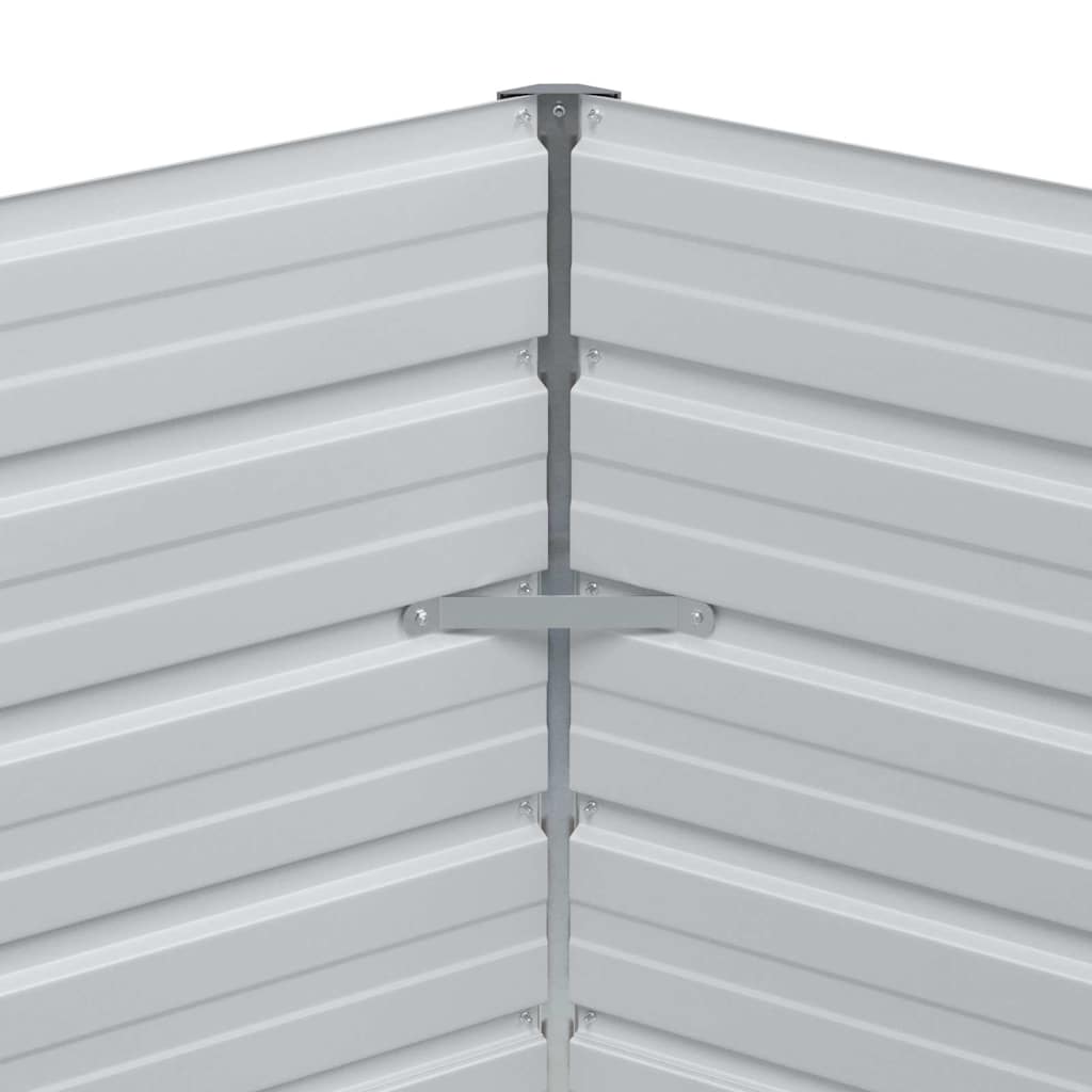 Raised Garden Bed Light Brown 129 x 129 x 77 cm