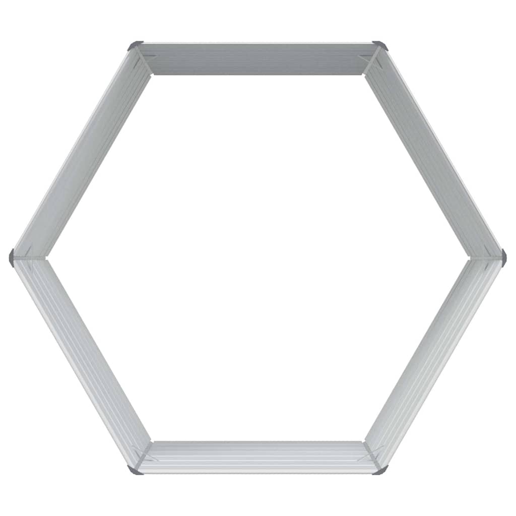 Raised Garden Bed Light Brown 129 x 129 x 77 cm