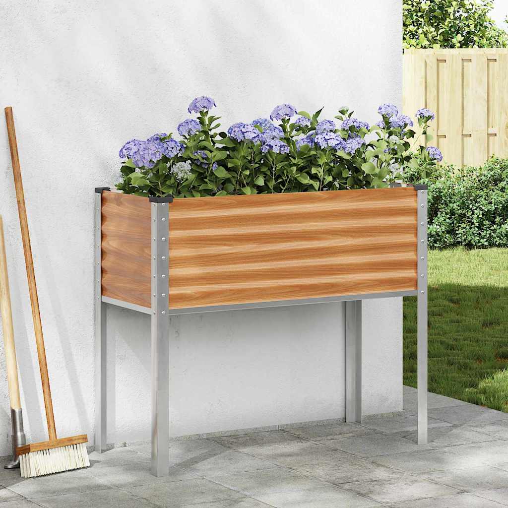 Garden Planter Light Brown 100.5 x 40.5 x 90 cm