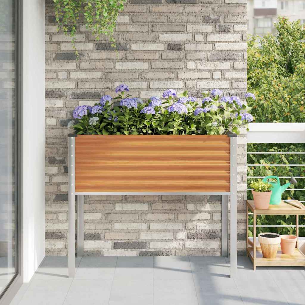 Garden Planter Light Brown 100.5 x 40.5 x 90 cm