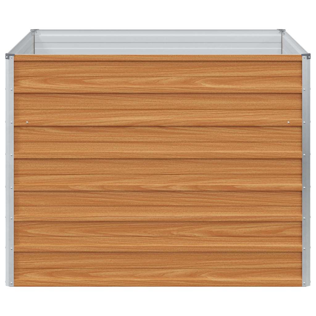 Garden Raised Bed Light Brown 100 x 100 x 77 cm