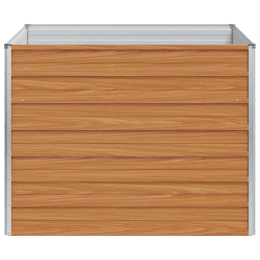 Garden Raised Bed Light Brown 100 x 100 x 77 cm