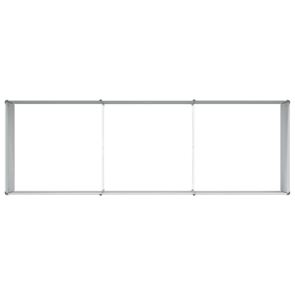 Garden Raised Bed Light Brown 240 x 80 x 77 cm Galvanised Steel