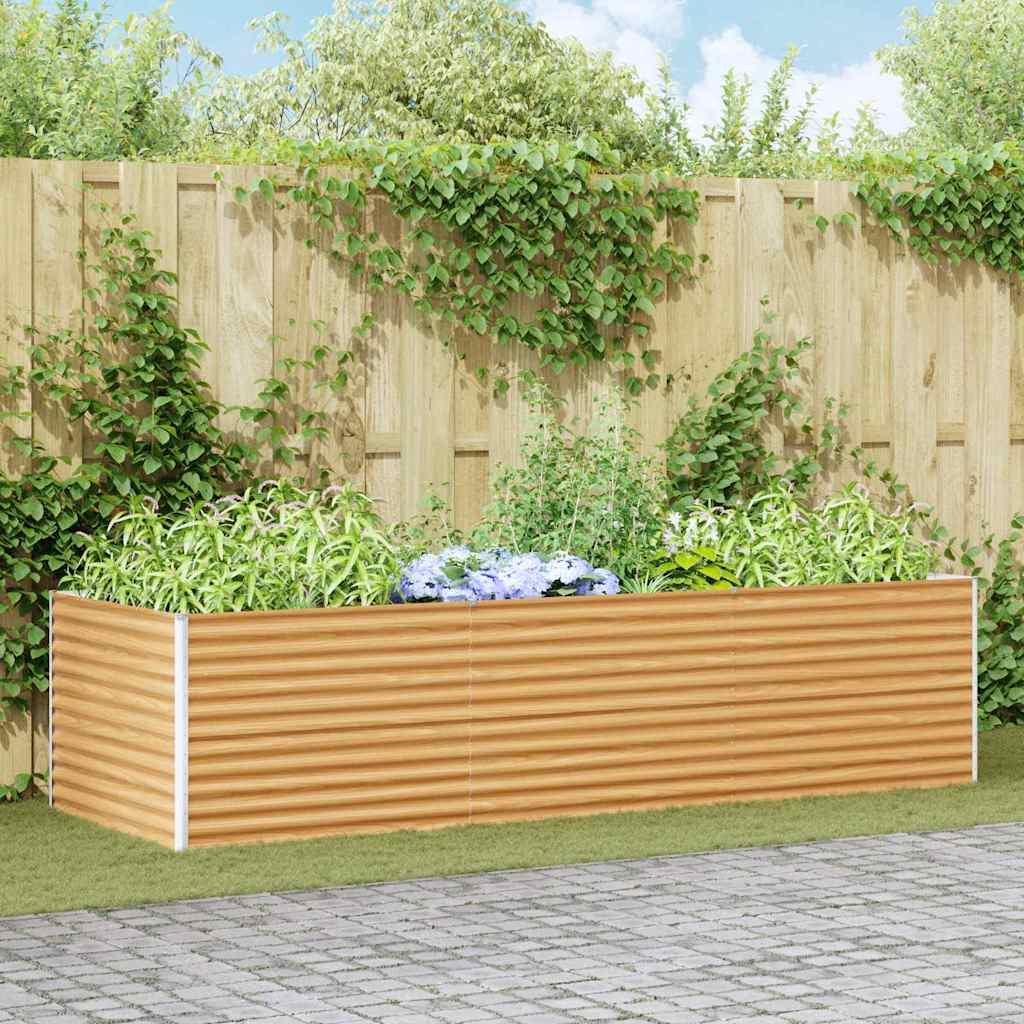 Garden Raised Bed 290 x 100 x 68 cm Galvanised Steel