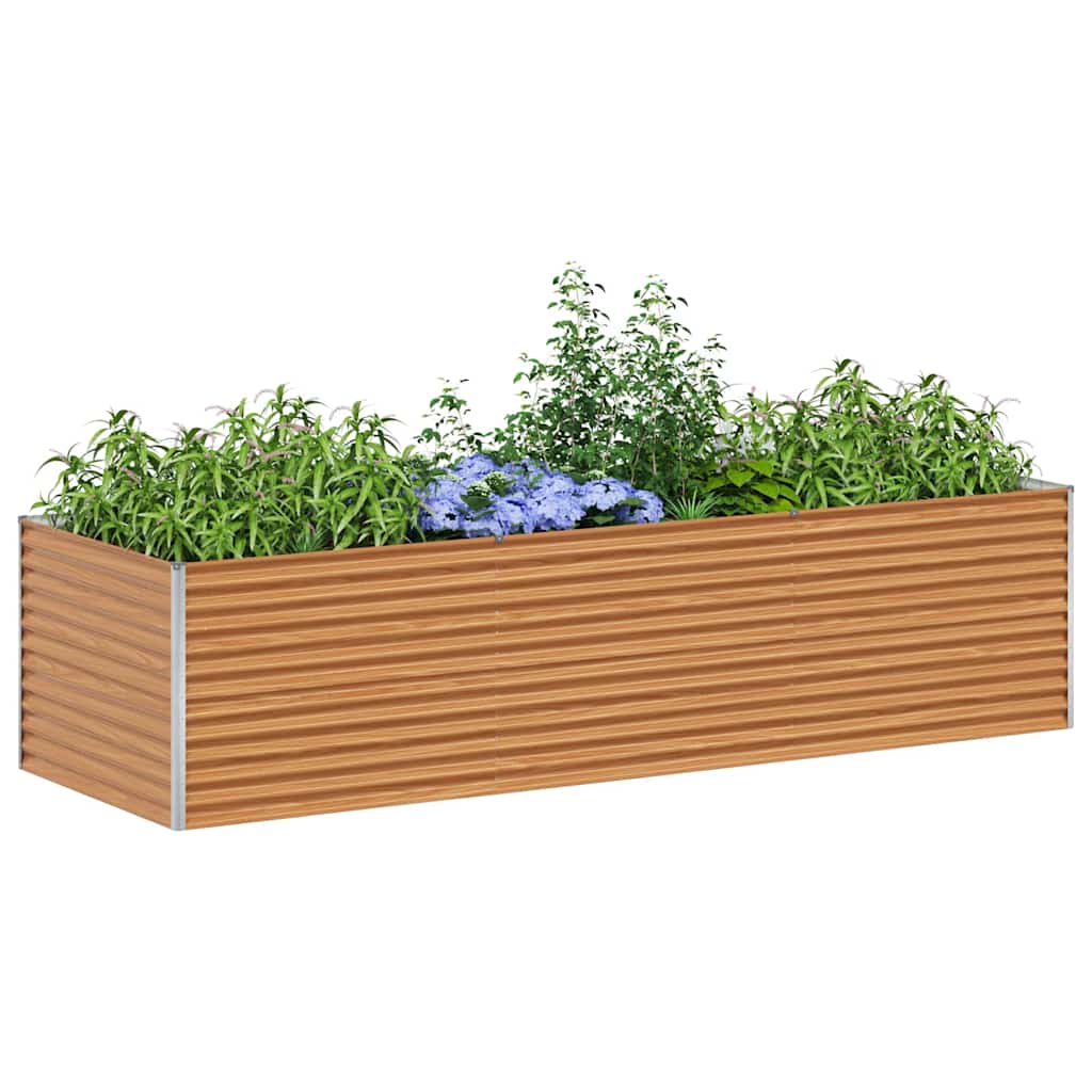 Garden Raised Bed 290 x 100 x 68 cm Galvanised Steel