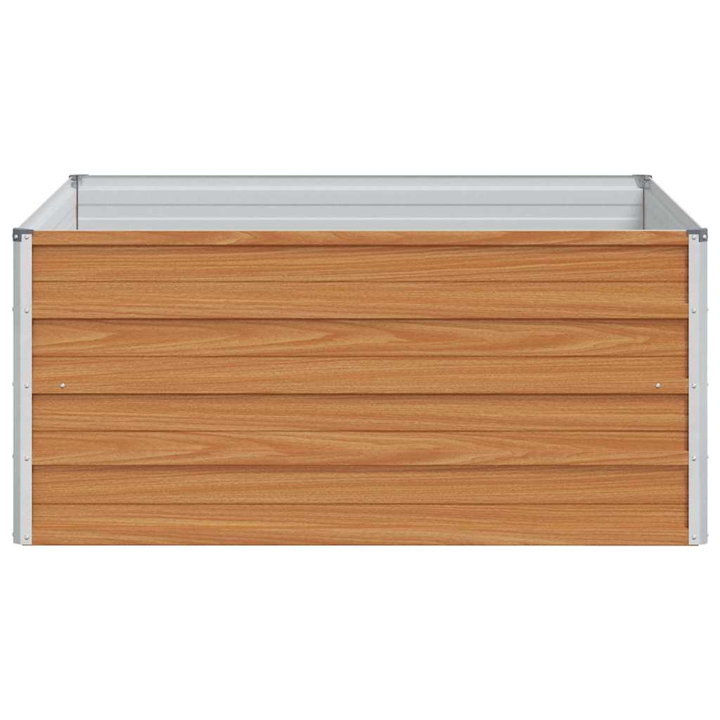 Garden Raised Bed Light Brown 100 x 100 x 45 cm