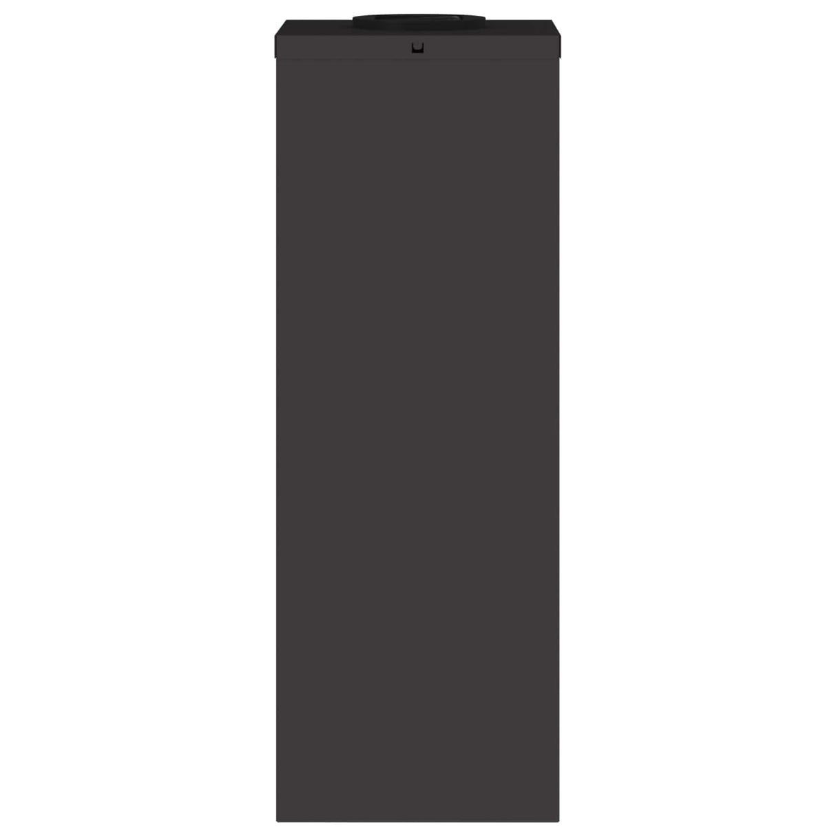 Solar Led Pathway Light 2 pcs Black Cold Rolled Steel