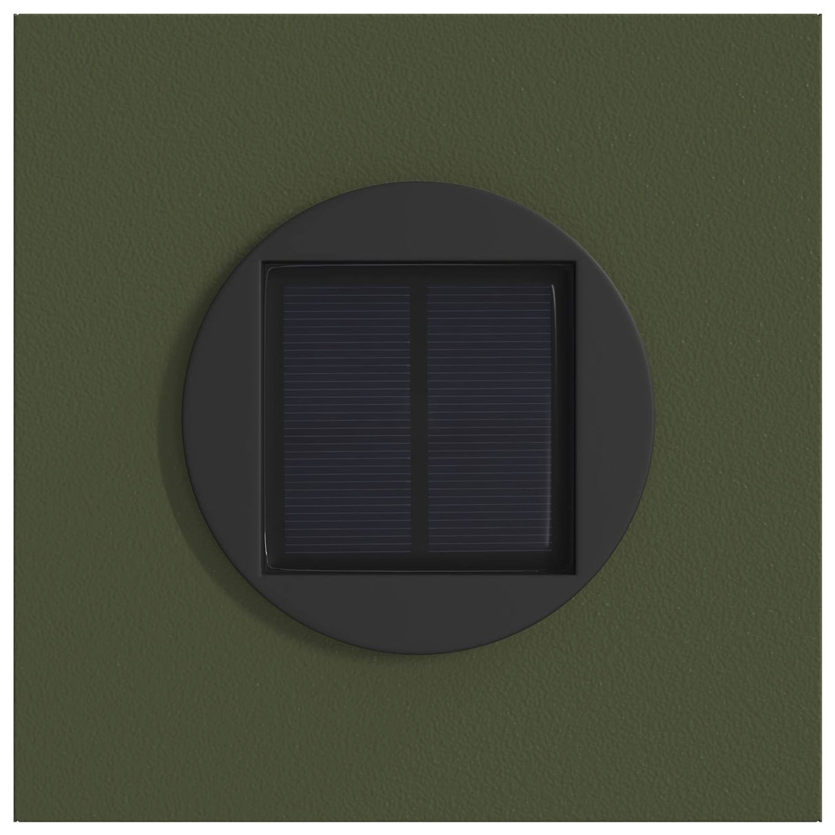 Solar LED Pathway Light 2 pcs Olive Green Cold Rolled Steel