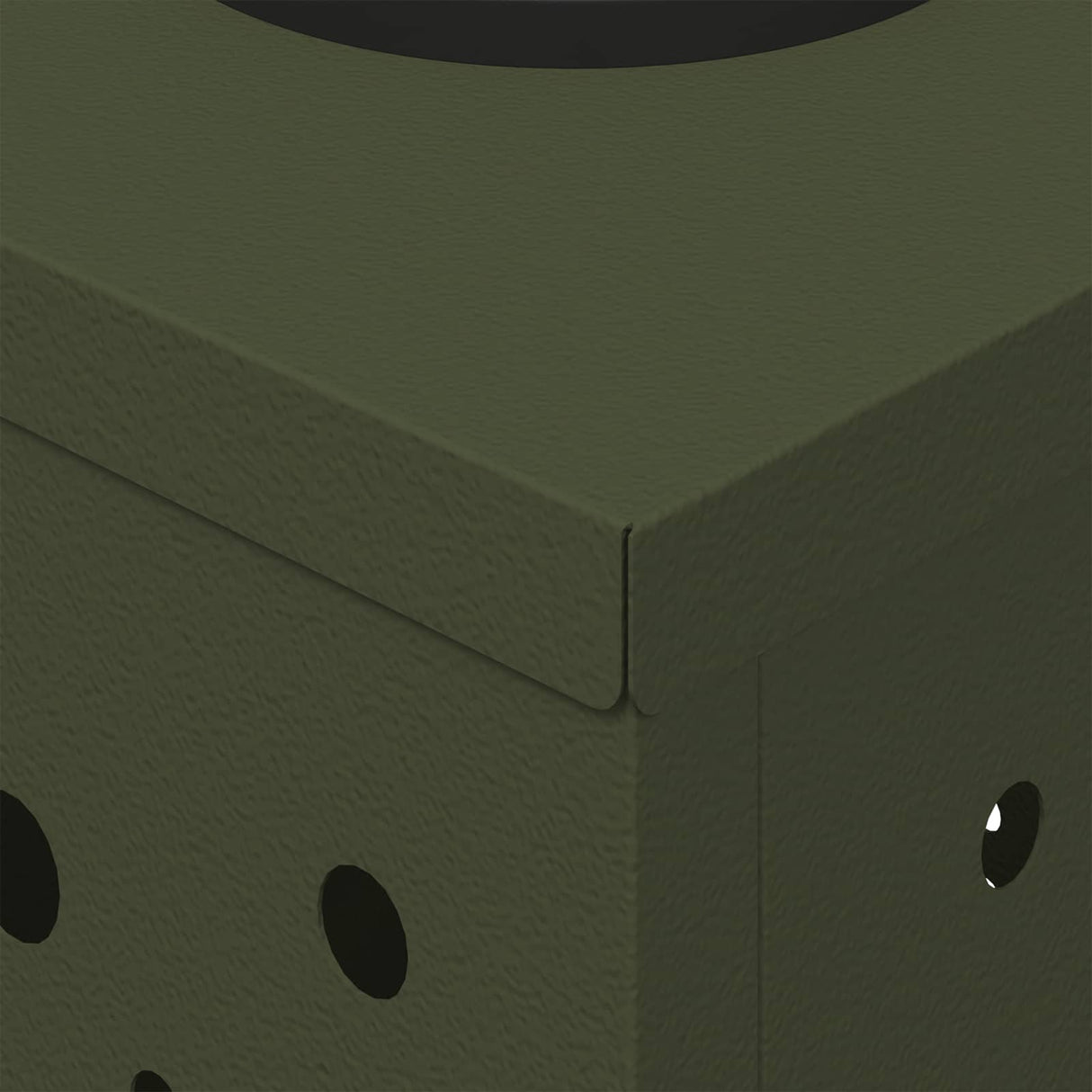 Solar LED Pathway Light 2 pcs Olive Green Cold Rolled Steel