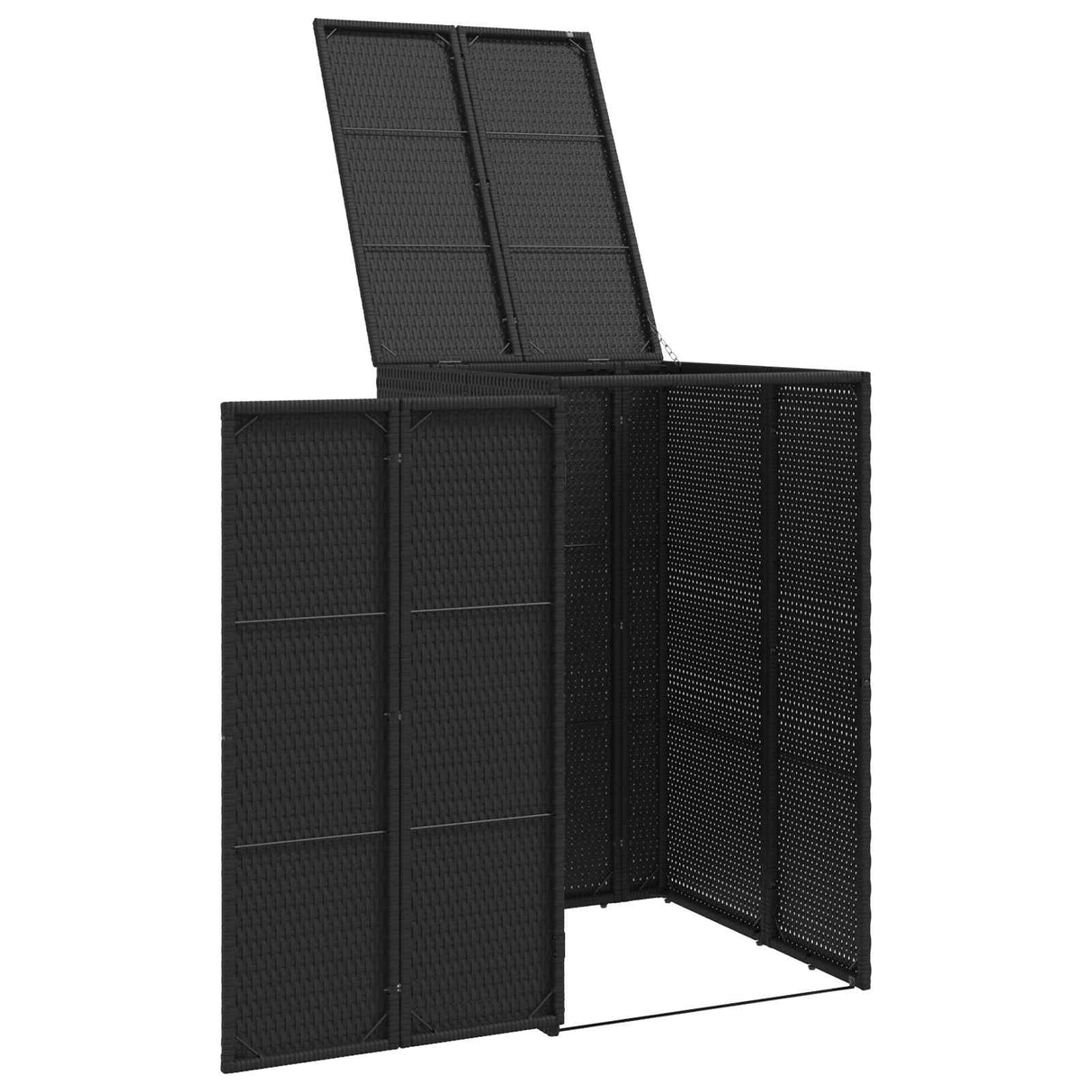 Box Garbage Bin Box Black 65 x 80 x 115 cm Polyethylene