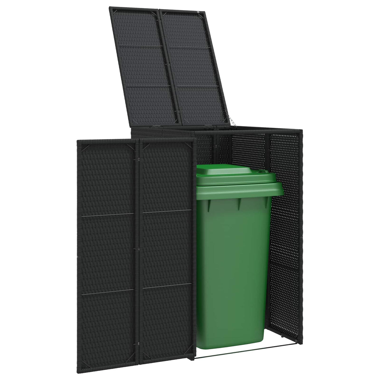 Box Garbage Bin Box Black 65 x 80 x 115 cm Polyethylene