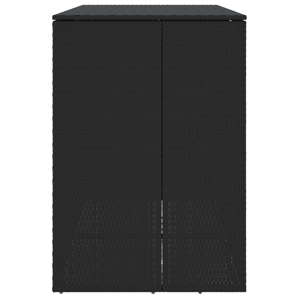 Box Garbage Bin Box 2 pcs Black 130 x 80 x 115 cm Polyethylene