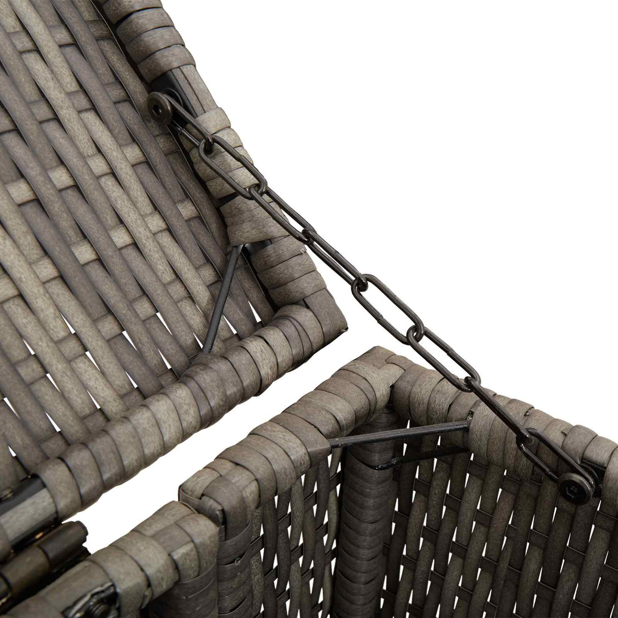 Box Garbage Bin Box 2 pcs Grey 130 x 80 x 115 cm Polyethylene