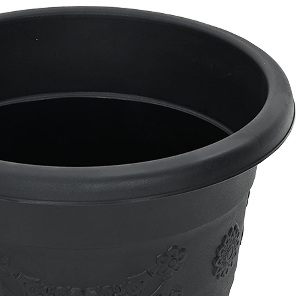 Plant Pots 6 pcs Black Ø 26 x 21.5 cm Plastic