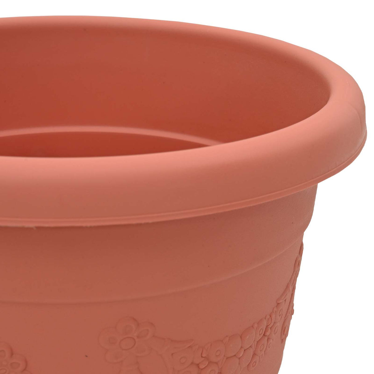 Plant Pots 24 pcs Brick Red Ø 22 x 18 cm Plastic