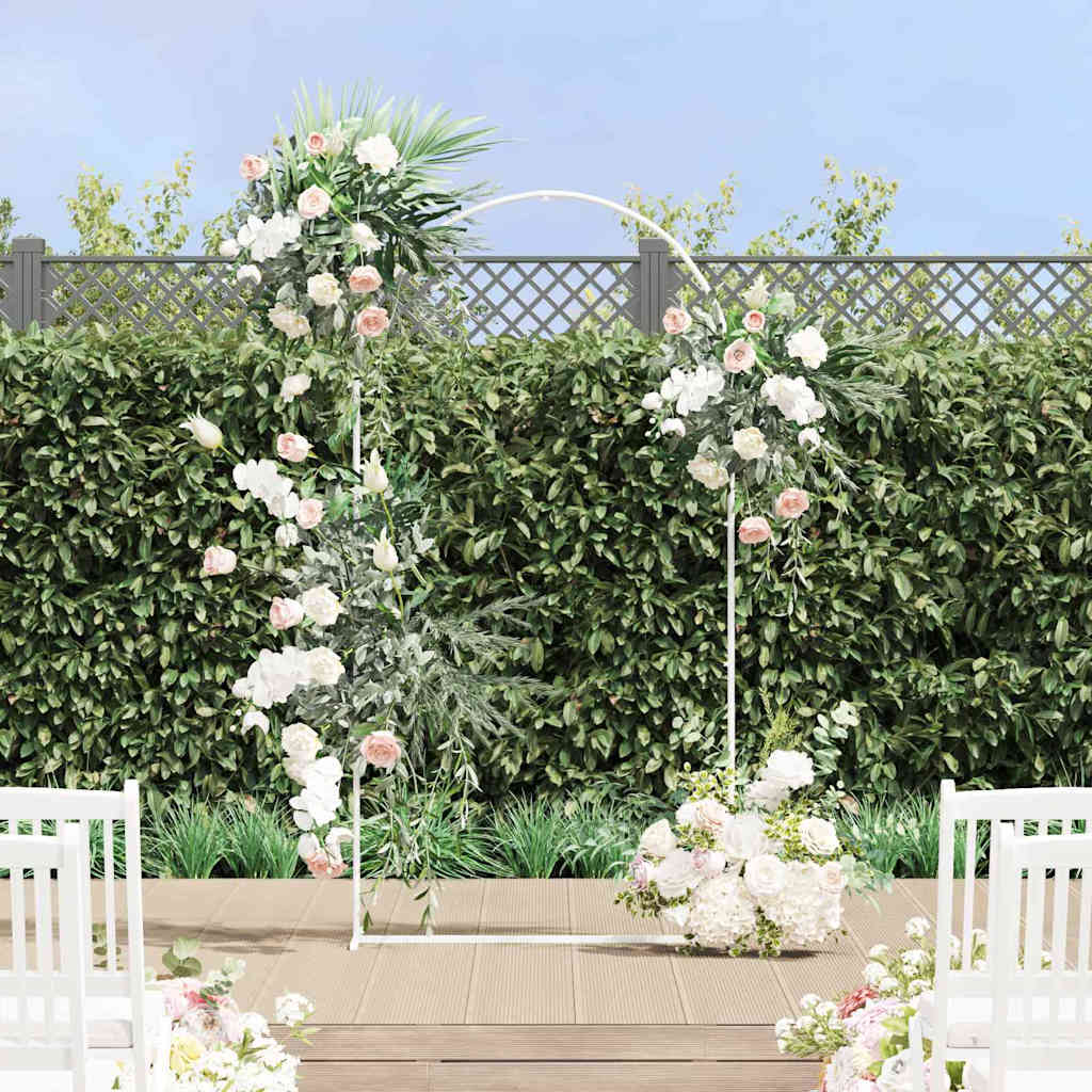 Wedding Arch White 100 x 39 x 200 cm Steel