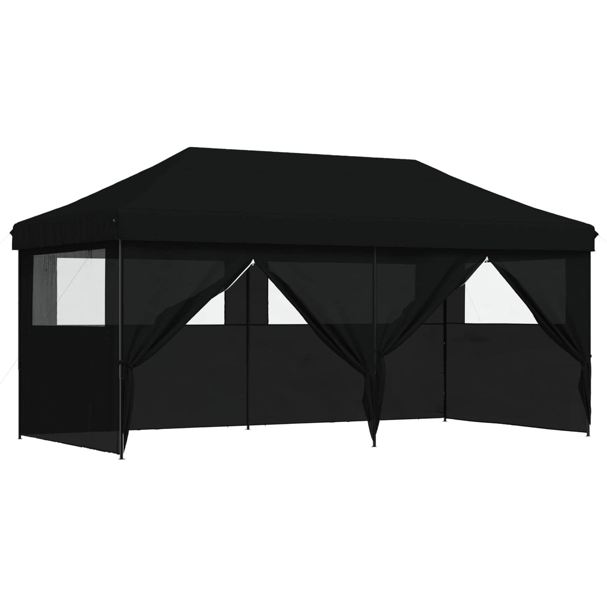 Party Tent Folding Black 292 x 580 x 315 cm Oxford Fabric