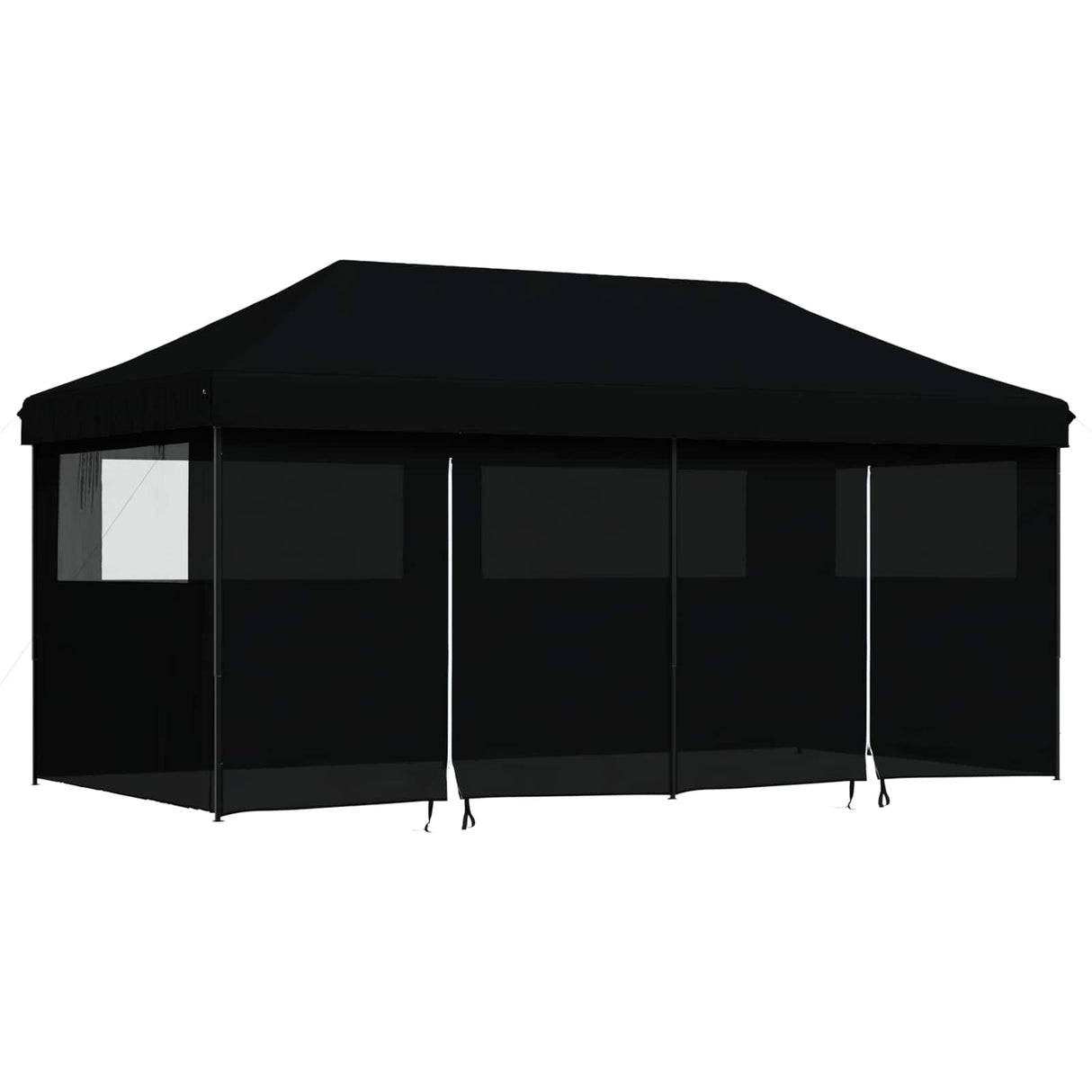 Party Tent Folding Black 292 x 580 x 315 cm Oxford Fabric