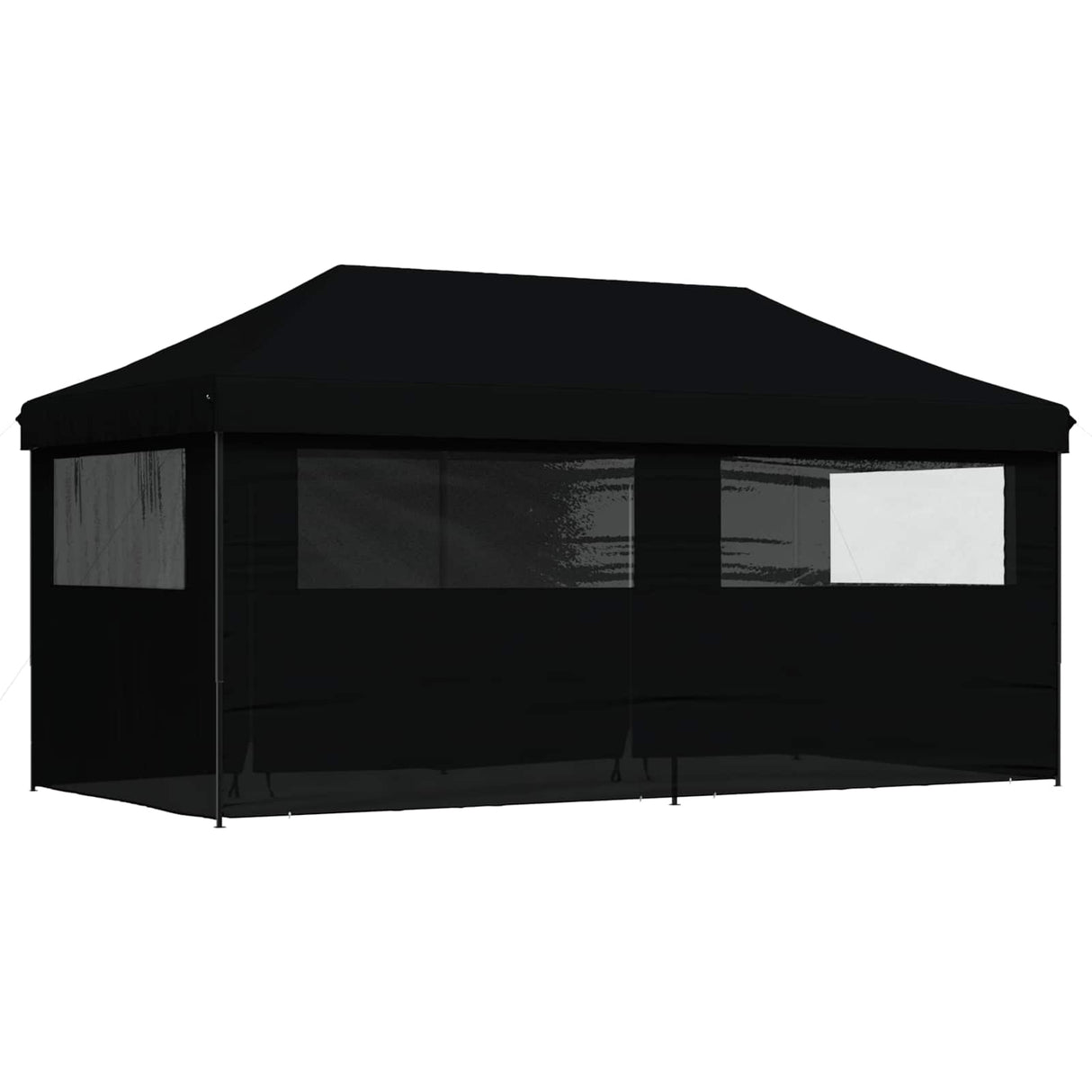 Party Tent Folding Black 292 x 580 x 315 cm Oxford Fabric