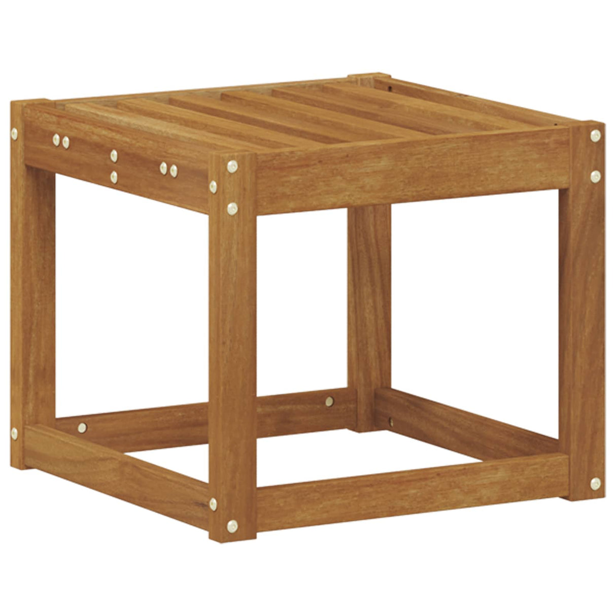 Stool Bench Natural 43 x 43 x 37 cm Solid Acacia Wood