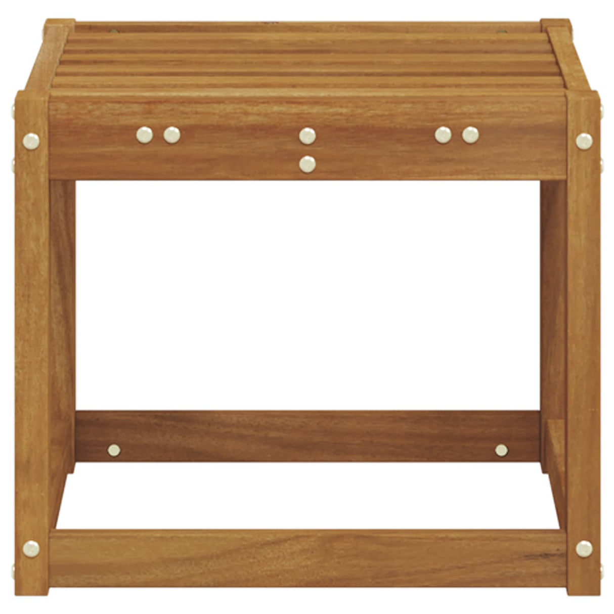 Stool Bench Natural 43 x 43 x 37 cm Solid Acacia Wood