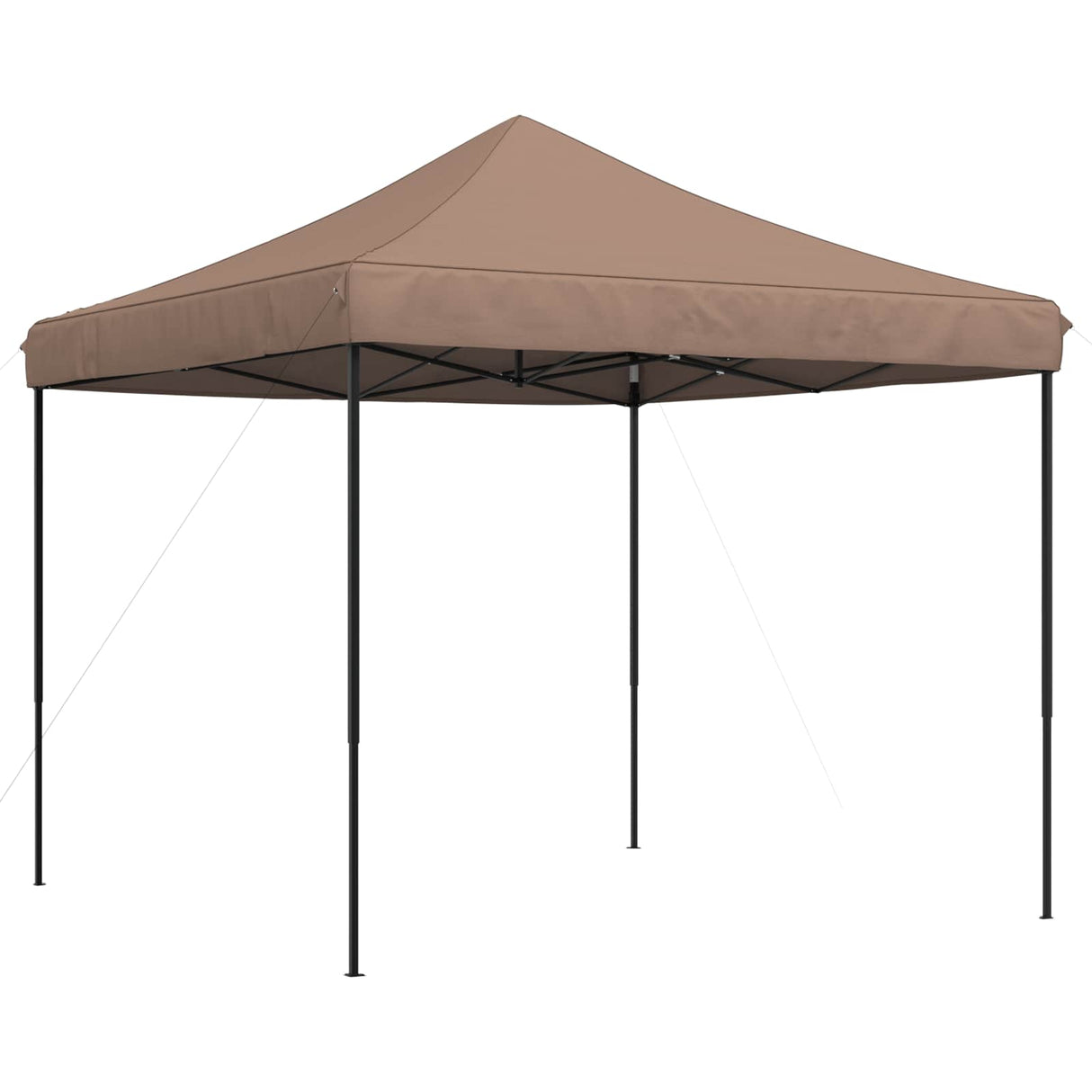 Party Tent Folding Brown 292 x 292 x 315 cm Oxford Fabric