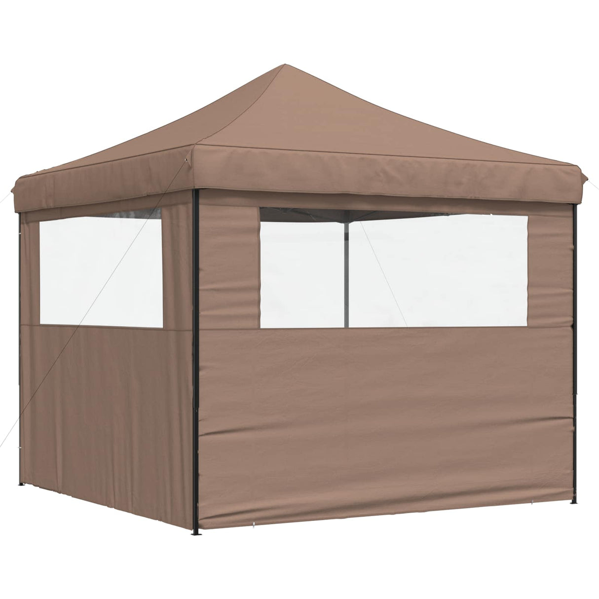 Party Tent Folding Brown 292 x 292 x 315 cm Oxford Fabric