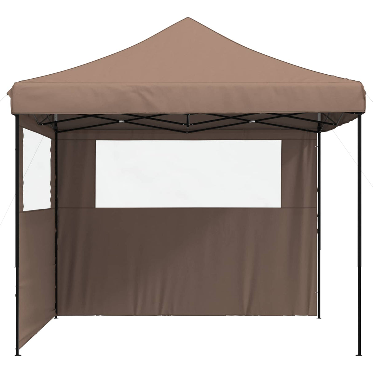 Party Tent Folding Brown 292 x 292 x 315 cm Oxford Fabric