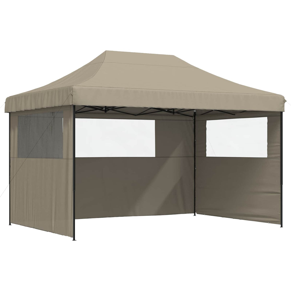 Party Tent Folding Taupe 279 x 410 x 315 cm Oxford Fabric