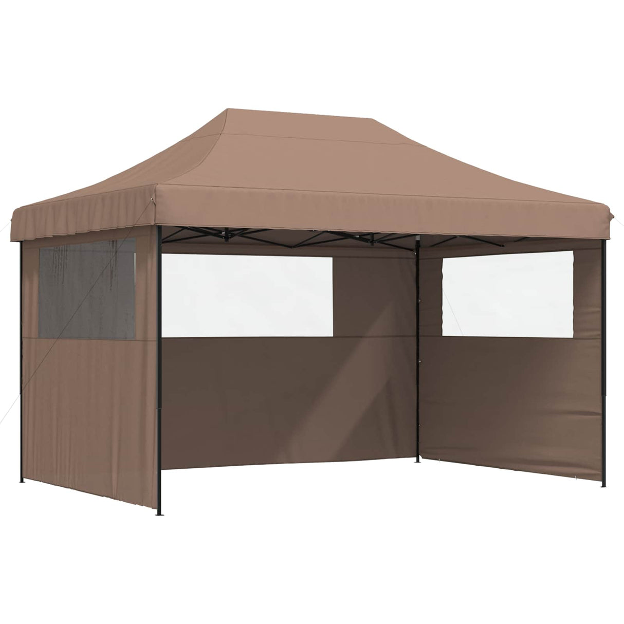 Party Tent Folding Brown 279 x 410 x 315 cm Oxford Fabric
