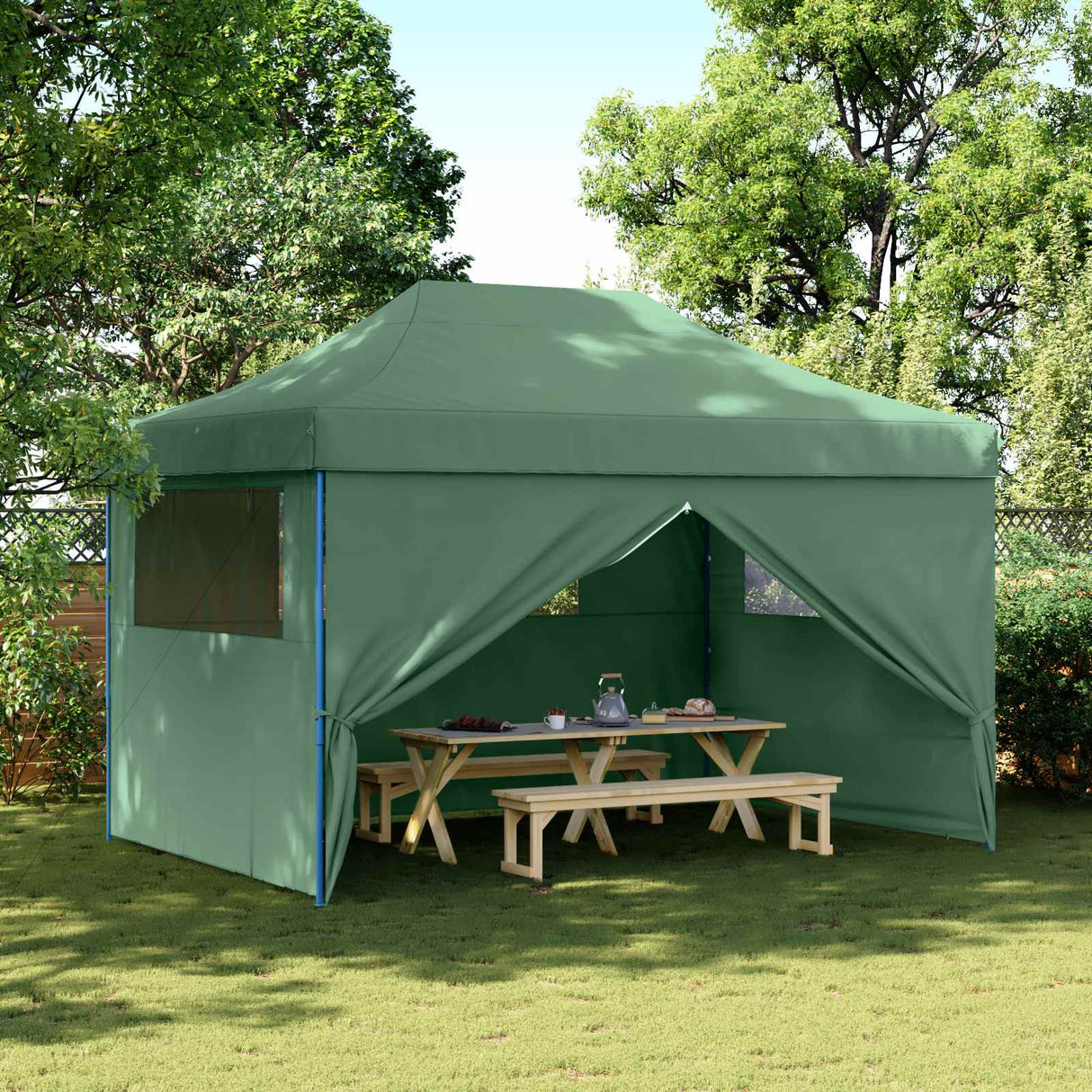 Party Tent Folding Green 279 x 410 x 315 cm Oxford Fabric