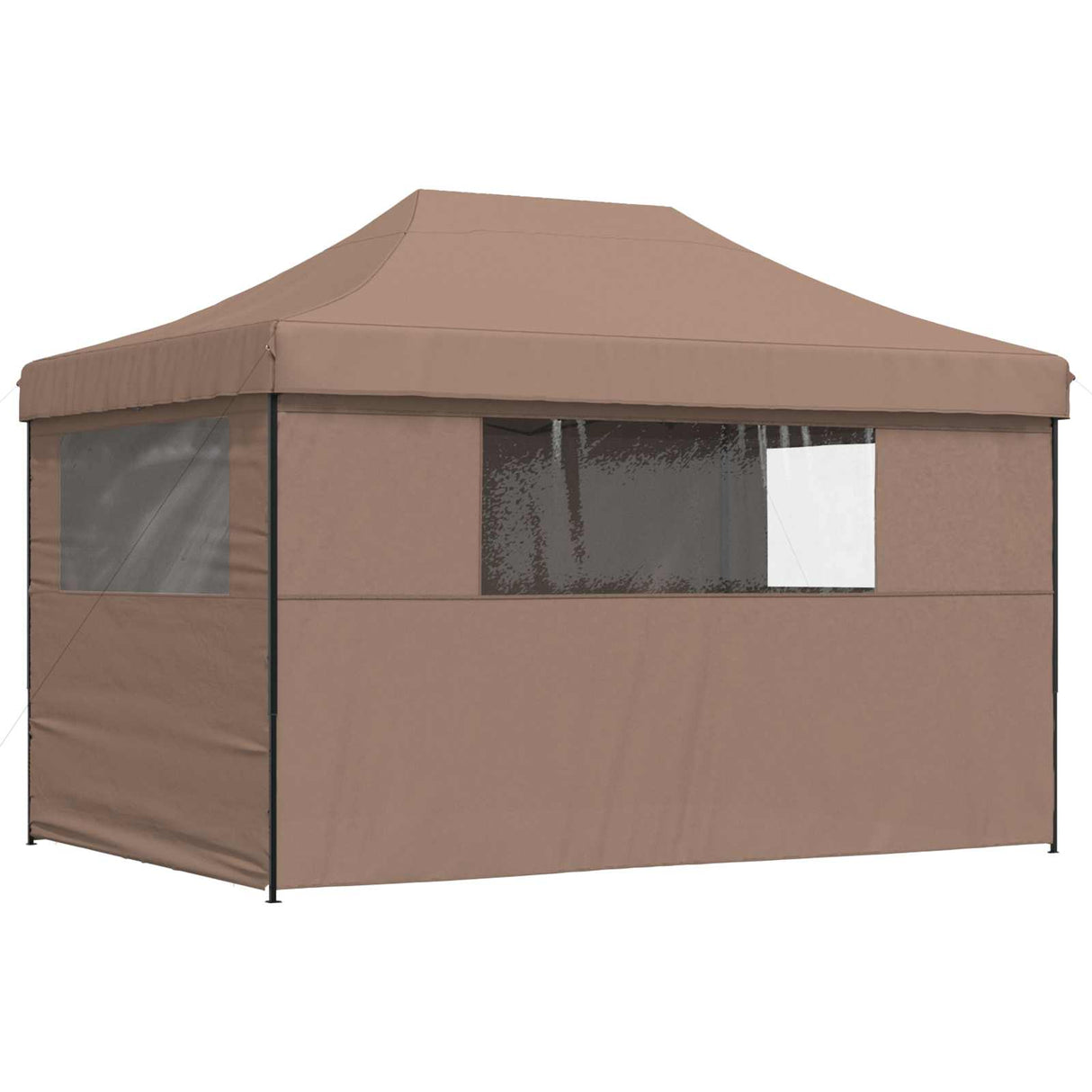 Party Tent Folding Brown 279 x 410 x 315 cm Oxford Fabric