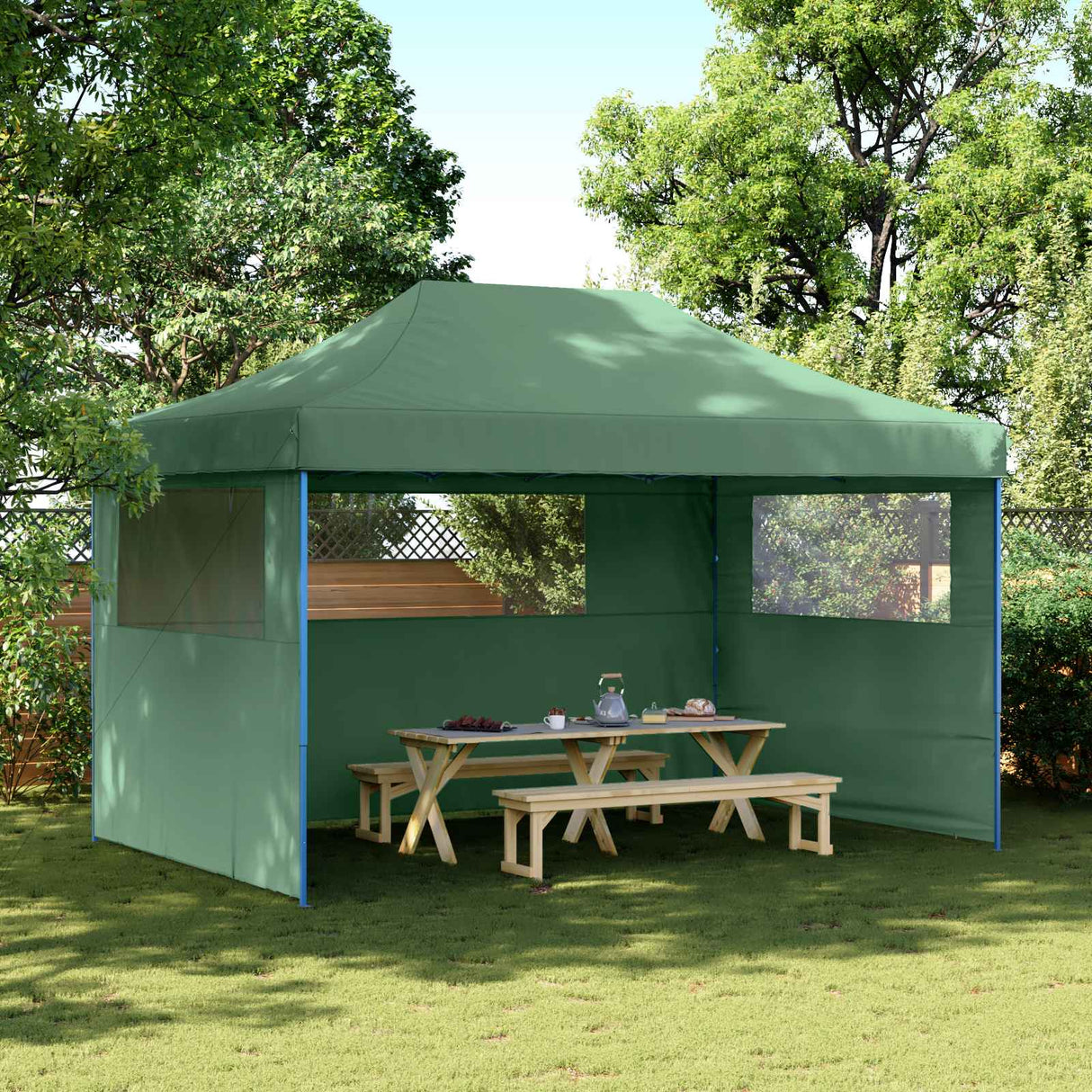Party Tent Folding Green 292 x 440 x 315 cm Oxford Fabric