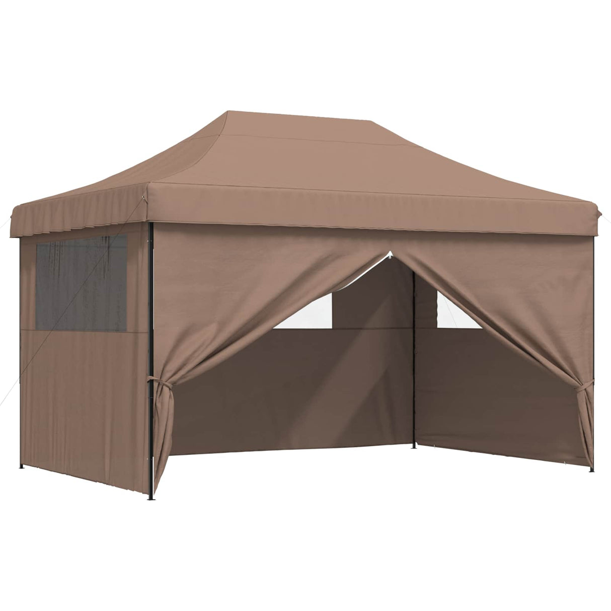 Party Tent Folding Brown 292 x 440 x 315 cm Oxford Fabric