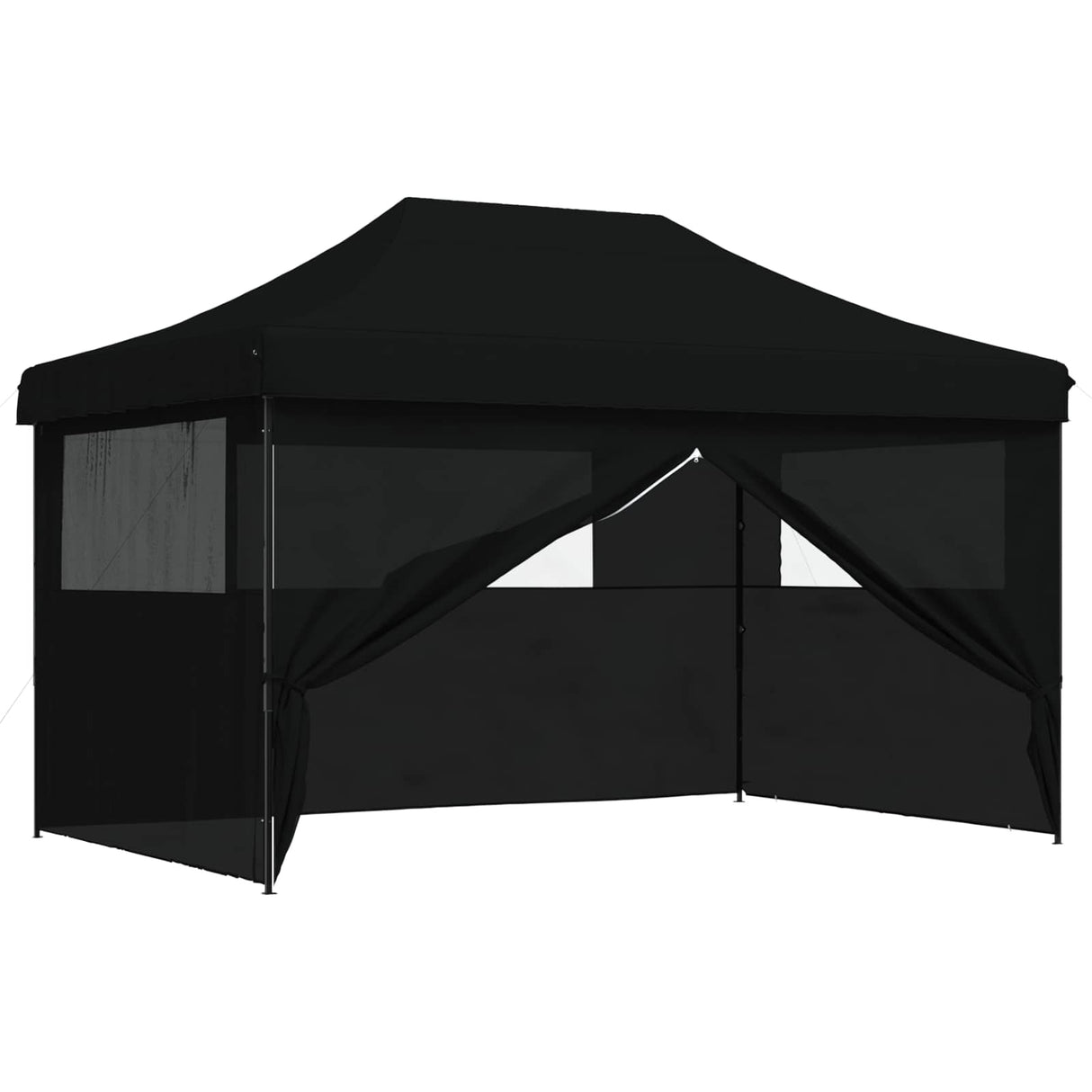 Party Tent Folding Black 292 x 440 x 315 cm Oxford Fabric