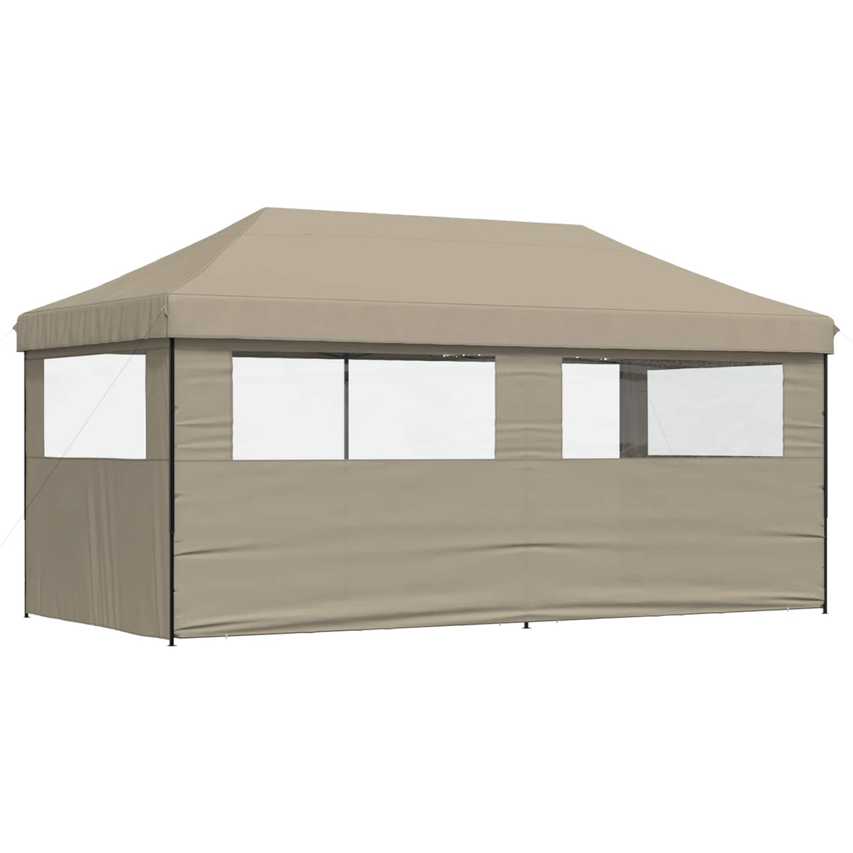 Party Tent Folding Taupe 292 x 580 x 315 cm Oxford Fabric