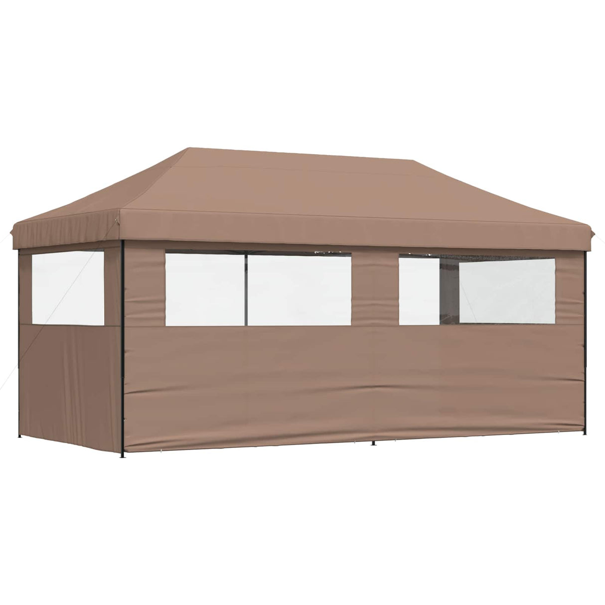 Party Tent Folding Brown 292 x 580 x 315 cm Oxford Fabric