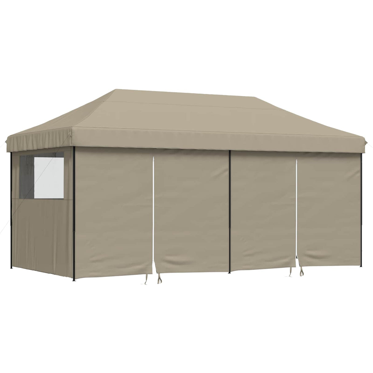 Party Tent Folding Taupe 292 x 580 x 315 cm Oxford Fabric