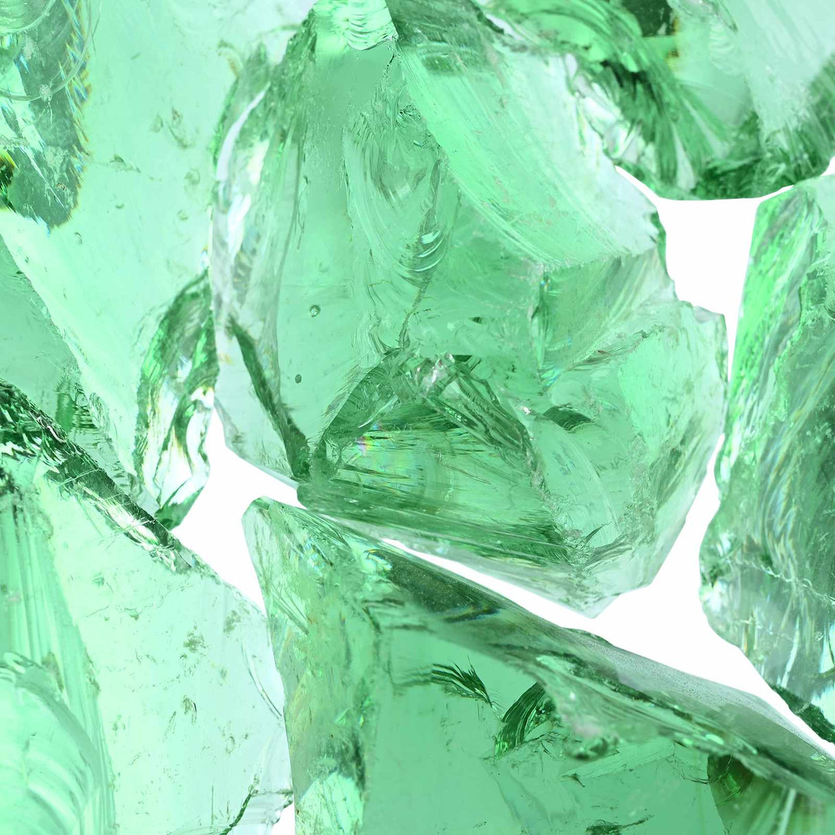 Garden Stones Light Green 12 cm Glass