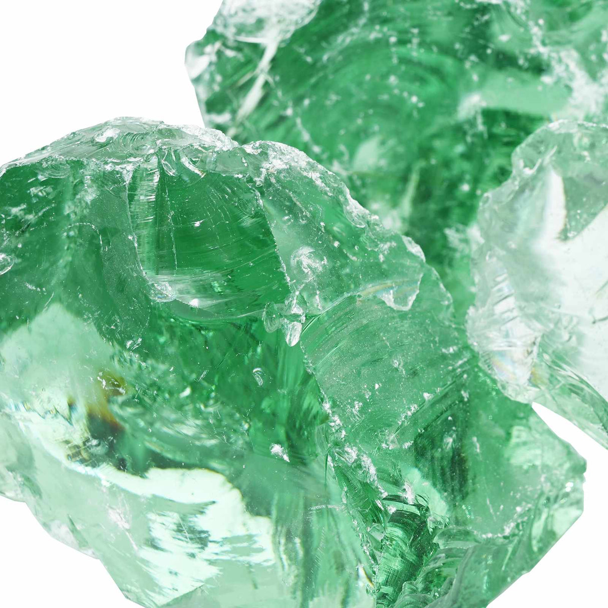 Garden Stones Light Green 12 cm Glass