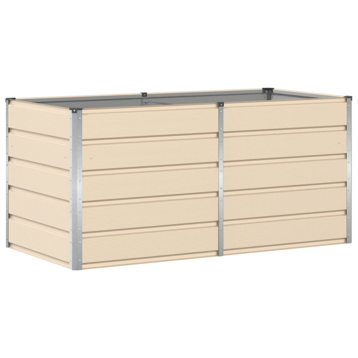 Planter Ivory 160 x 80 x 75 cm Steel