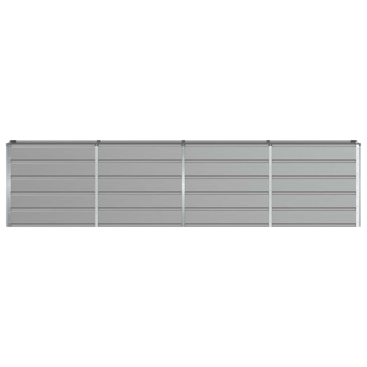 Planter Light Grey 320 x 40 x 75 cm Steel