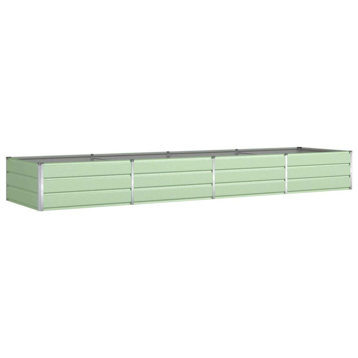 Planter Pastel Green 385 x 100 x 45 cm Galvanised Steel