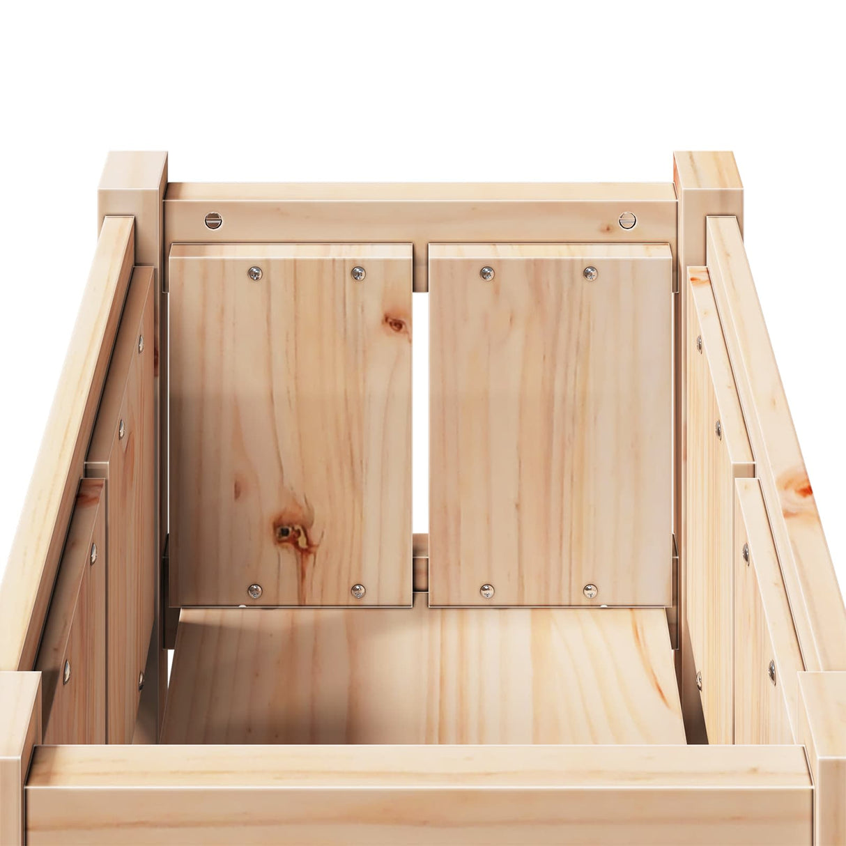 Garden Planter Nature 40 x 40 x 70 cm Solid Pine Wood