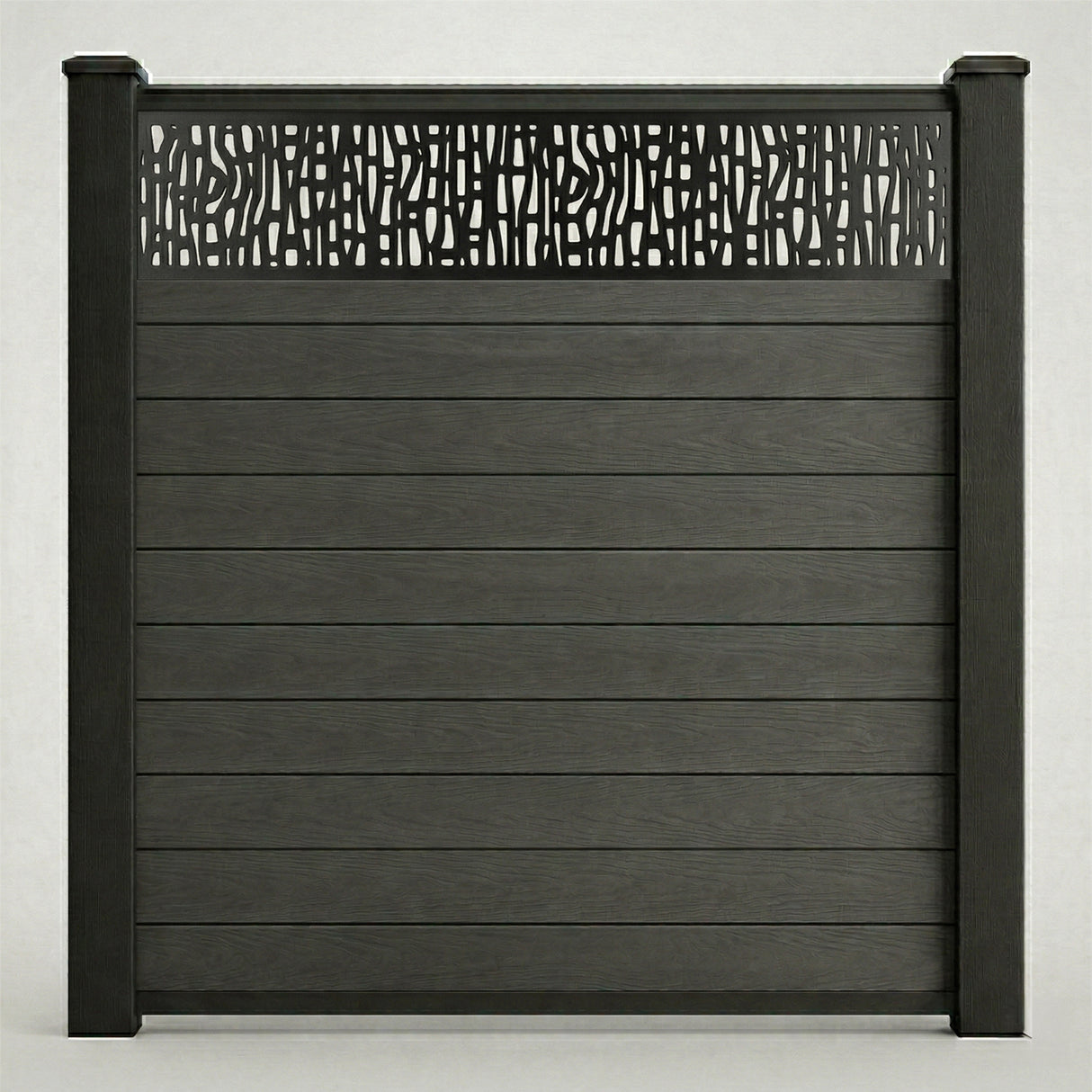Decorative Screen Fencing Kit – Anthracite (6ft x 6ft | 1.8m x 1.8m)