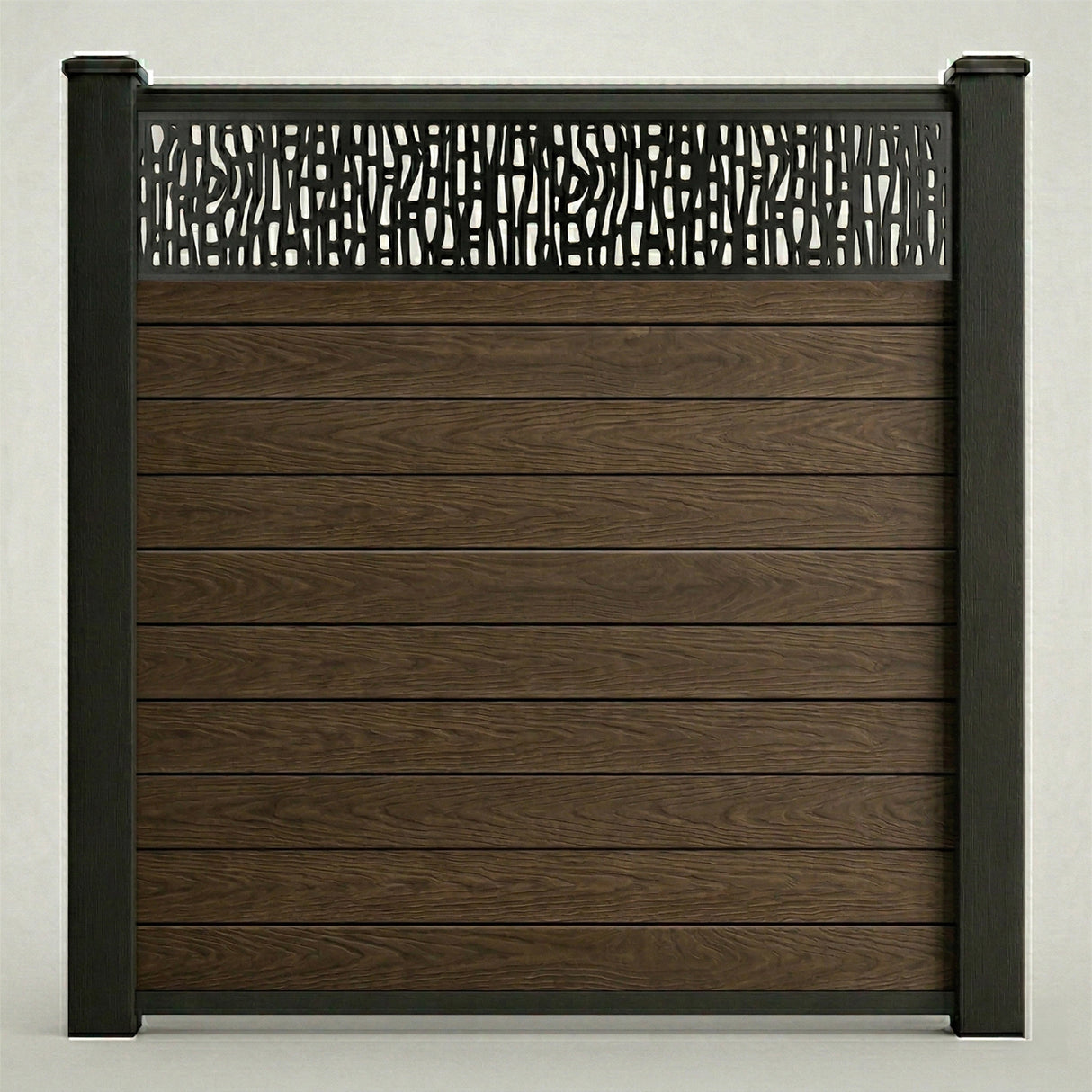 Decorative Screen Fencing Kit – Brown (6ft x 6ft | 1.8m x 1.8m)