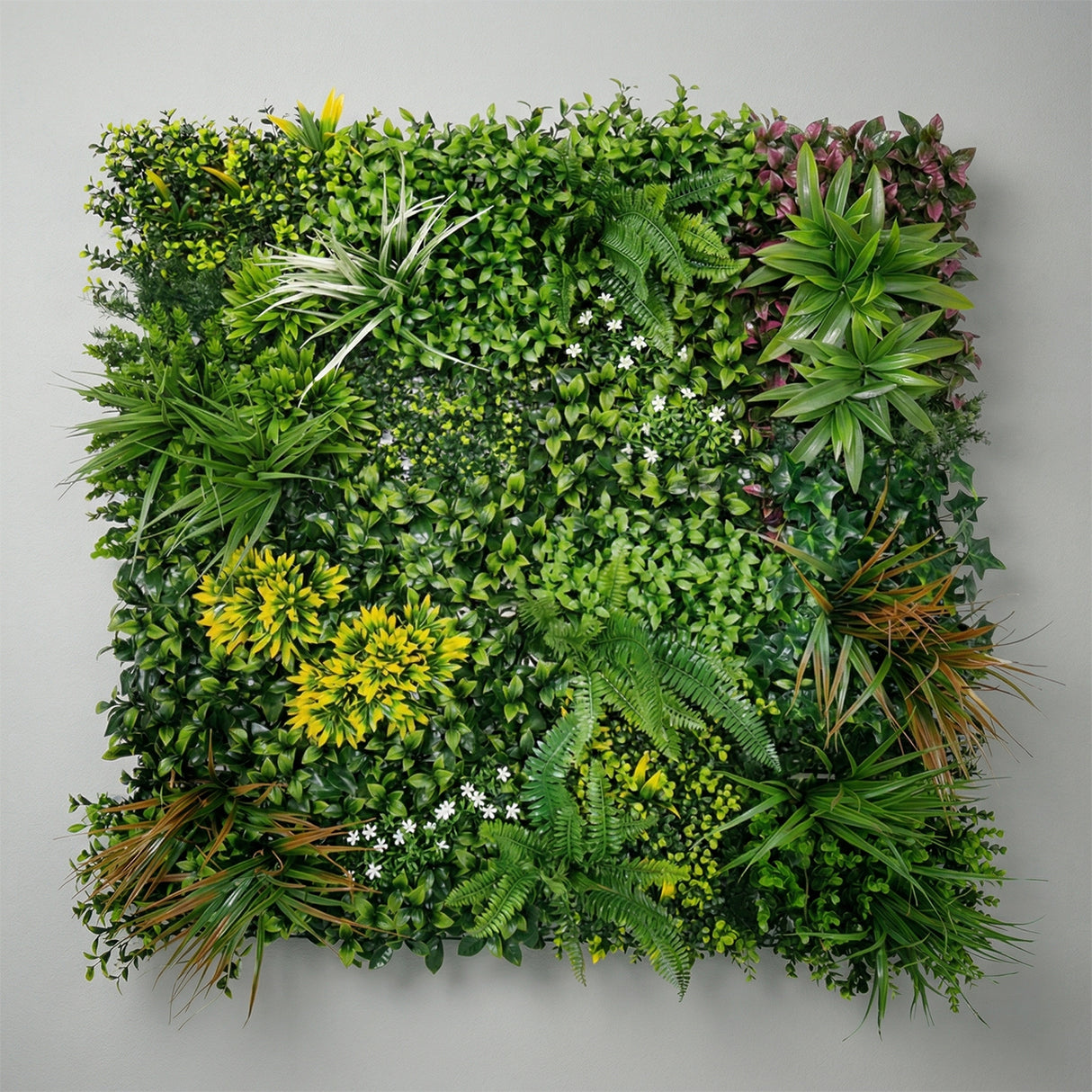 Botanical Meadow Burst – 1m Artificial Living Wall Panel