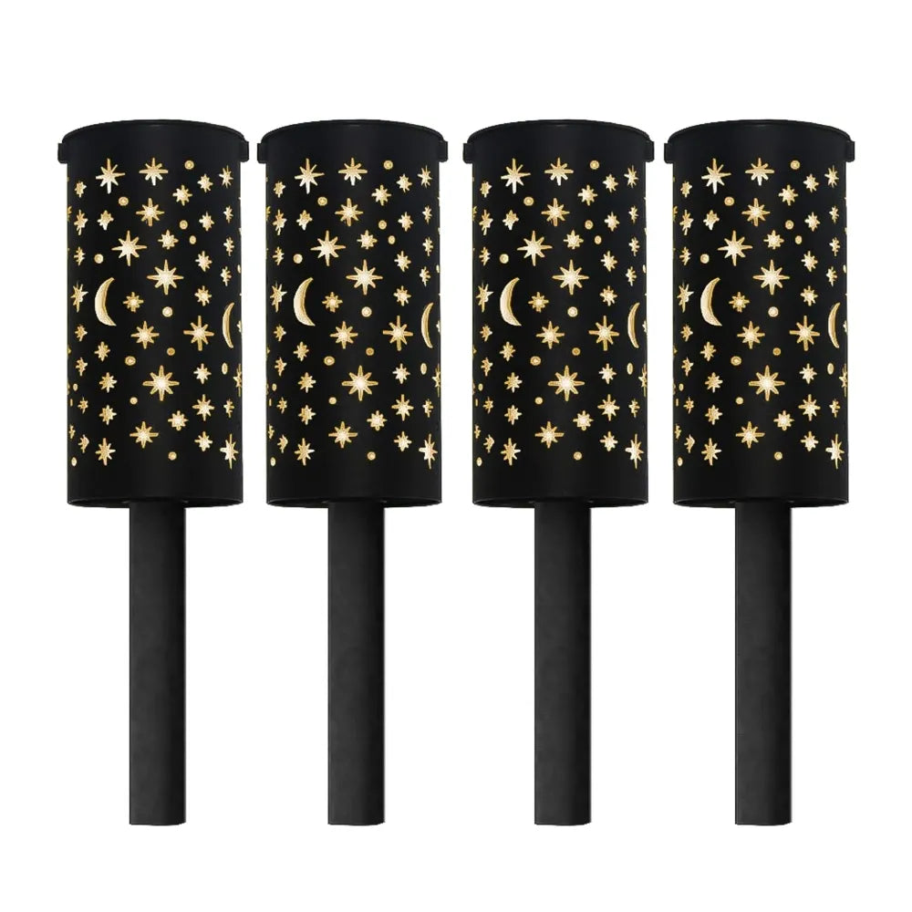 Solar Night Sky Lantern Stake Lights (Pack of 4)