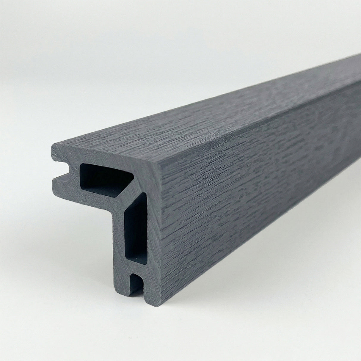 2.2m Composite Decking Bullnose Edge Trim - Anthracite