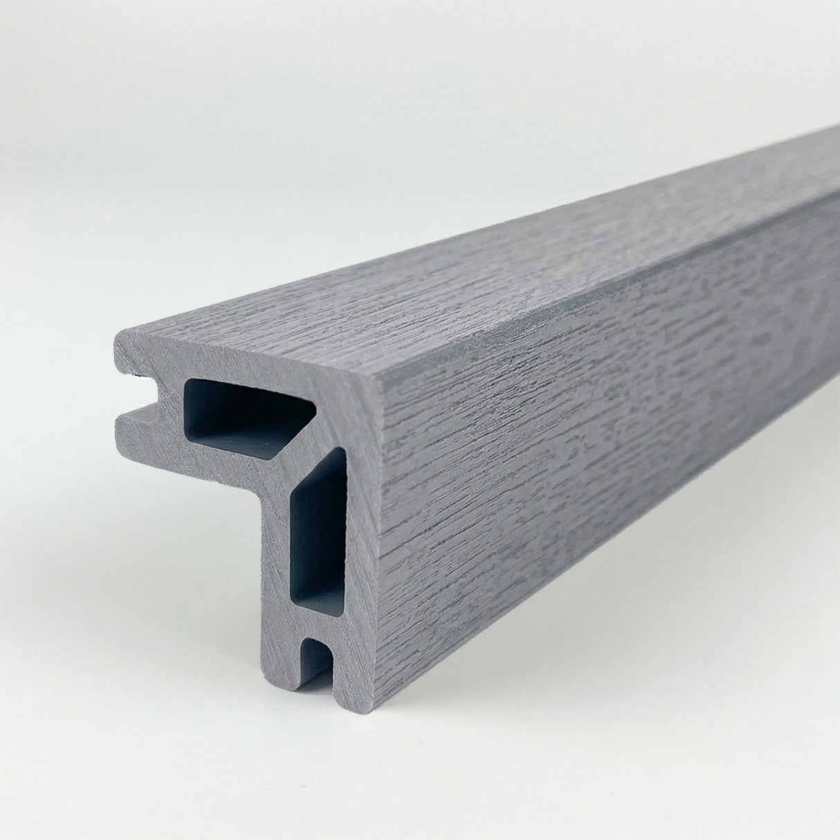 2.2m Composite Decking Bullnose Edge Trim - Silver